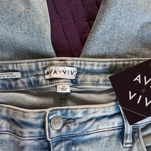 AVA & VIV Women's Light Blue Jeans